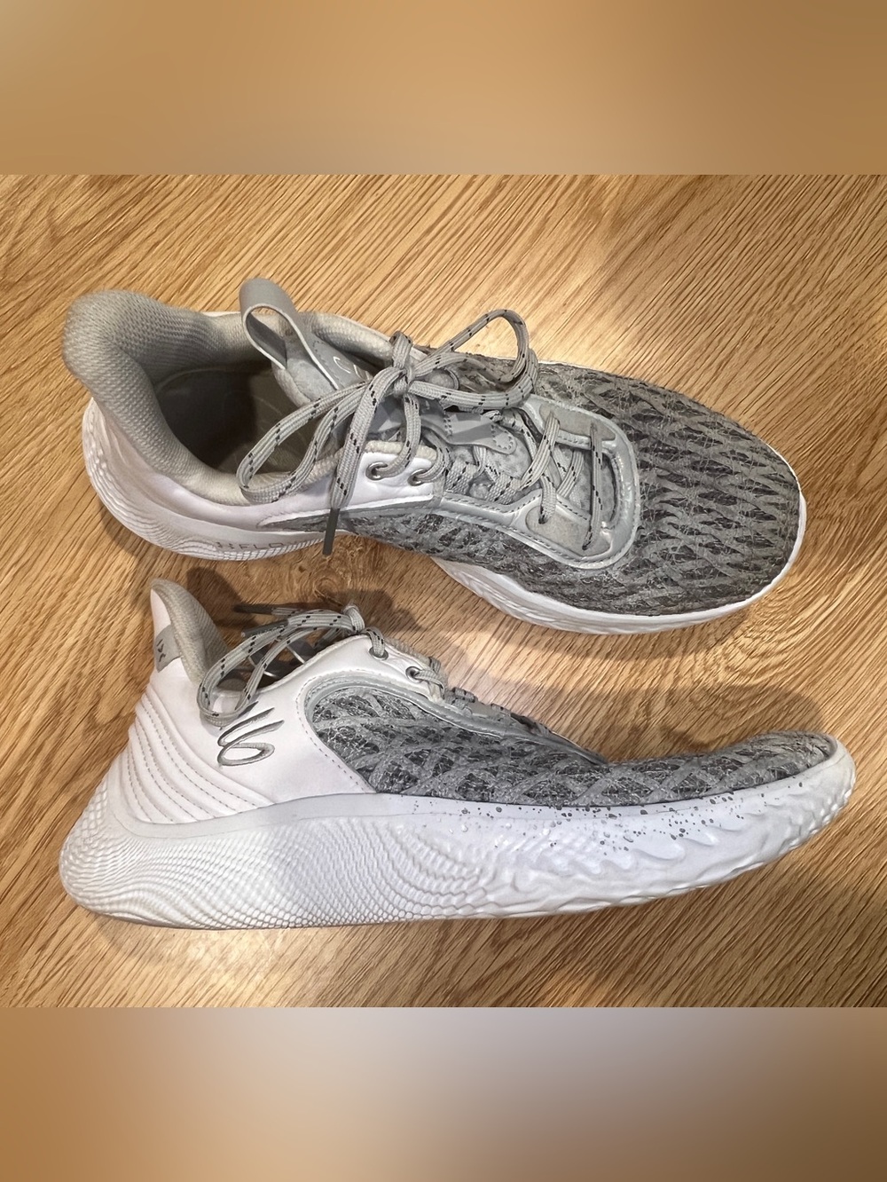 Under Armour Light Grey Athletic Shoes size 10.5